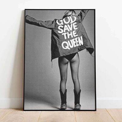 God Save The Queen Pop Art Poster (42 x 59.4cm)