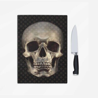 Gold Skull with Floral Pattern Poster (61 x 91 cm)