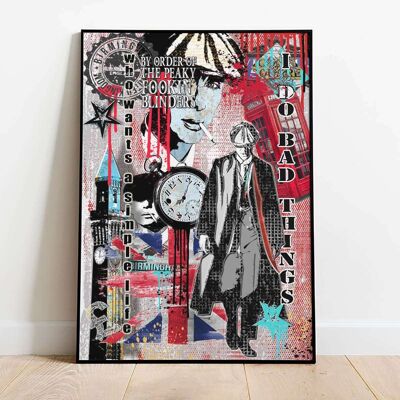 I Do Bad Things Peaky Pop Graffiti Poster (42 x 59.4cm)