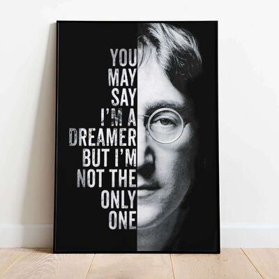 I'm a Dreamer Iconic Typography Poster (42 x 59.4cm)