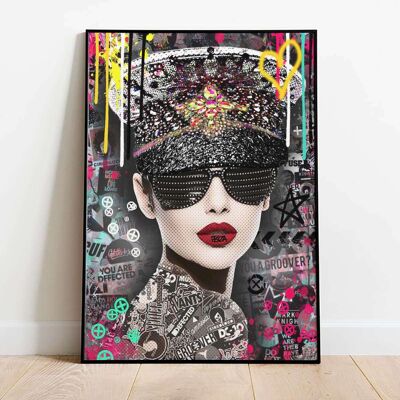 Ibiza Clubber Pop Graffiti Poster (50 x 70 cm)