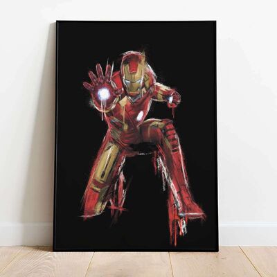 Ironman Inspired - Black Fashion Poster (42 x 59.4cm)