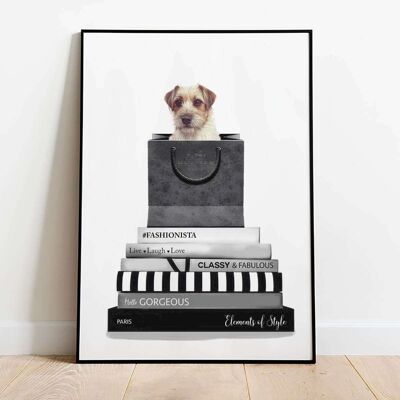 Jack Russel Dog Animal Poster (50 x 70 cm)