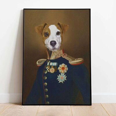 Jack Russell Terrier Dog Portrait Poster (42 x 59.4cm)