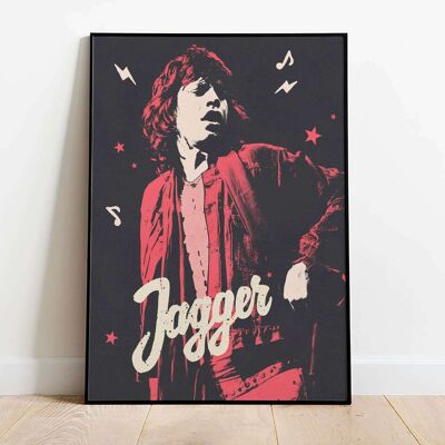 Jagger Pop Fashion Iconic Poster (42 x 59.4cm)