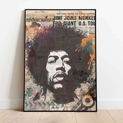 Jimi Hendrix Vintage Poster (50 x 70 cm)