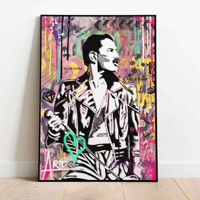 Killer Queen in Colour Pop Graffiti Poster (42 x 59.4cm)