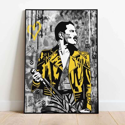 Killer Queen Yellow Jacket Pop Graffiti Poster (61 x 91 cm)