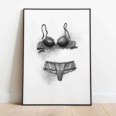 Lace Underwear Fashion Poster (42 x 59.4cm)