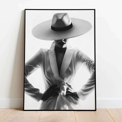 Lady in Hat Fashion Poster (50 x 70 cm)