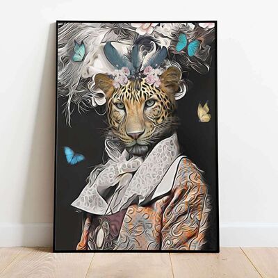 Lady Leopard Butterflies Poster (42 x 59.4cm)