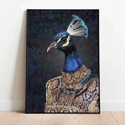 Lady Peacock Poster (50 x 70 cm)