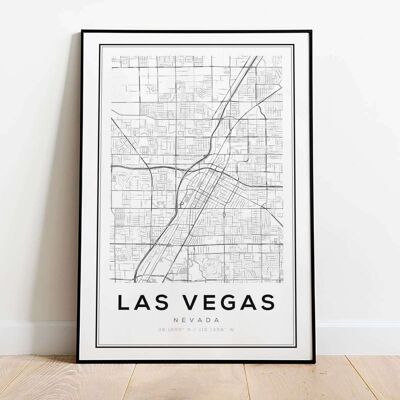 Las Vegas City Map Poster (42 x 59.4cm)