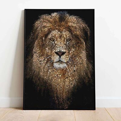 Lion Confetti Animal Poster (50 x 70 cm)