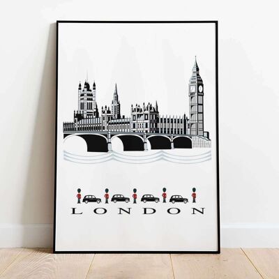 London Classic City Map Poster (42 x 59.4cm)