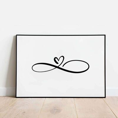 Love Infinity Landscape Poster (42 x 59.4cm)