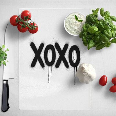 Love Xoxo Typography Chopping Board