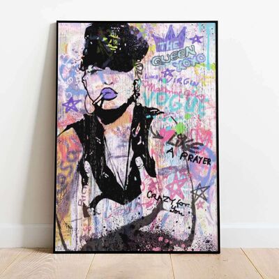 Madonna Material Girl Pop Graffiti Poster (42 x 59.4cm)