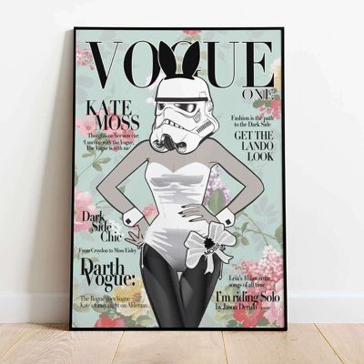 Magazine Cover KM Vintage Fashion Poster (50 x 70 cm)