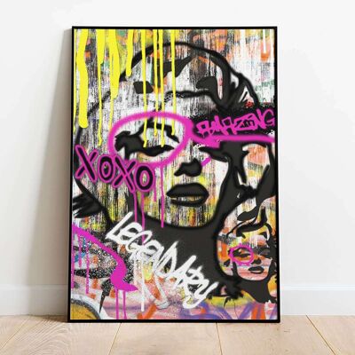 Marilyn Monroe Pop Graffiti Poster (42 x 59.4cm)