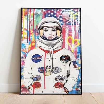 Marilyn Monroe Space Girl Poster (61 x 91 cm)