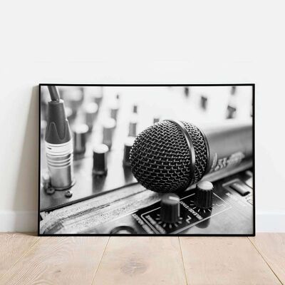 Microphone Music Poster (42 x 59.4cm)