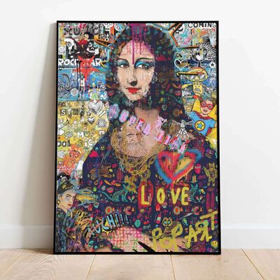 Mona Lisa Pop Art Poster (50 x 70 cm)
