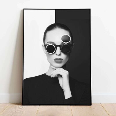 Monochrome Lady Poster (42 x 59.4cm)