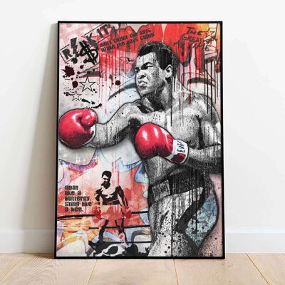 Muhammed Ali Pop Graffiti Poster (42 x 59.4cm)