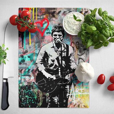 Noel Gallagher Live Forever Music Chopping Board