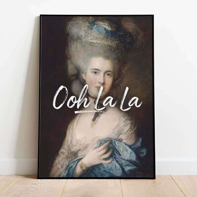 Oh La La Typography Poster (50 x 70 cm)