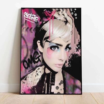 Oh My God Selfie Pop Graffiti Poster (42 x 59.4cm)