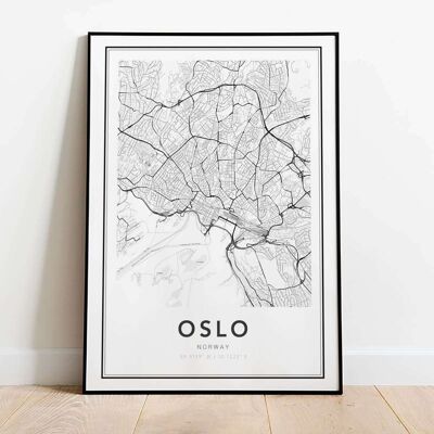 Oslo City Map Poster (42 x 59.4cm)