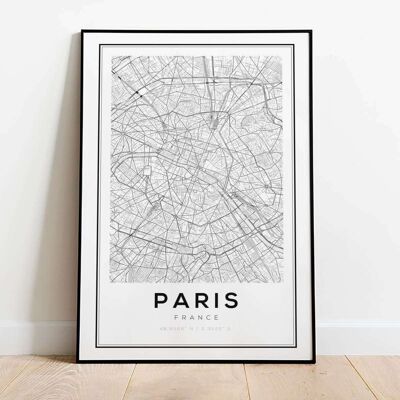 Paris City Map Poster (42 x 59.4cm)