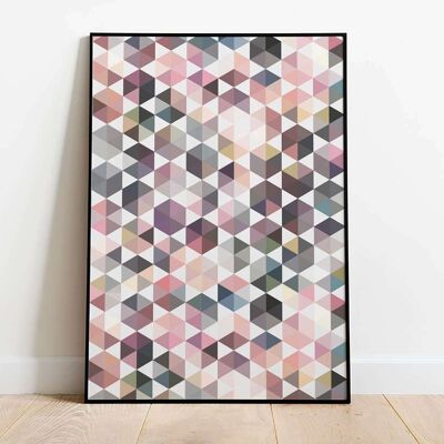 Pastel Abstract Geometrical Poster (42 x 59.4cm)