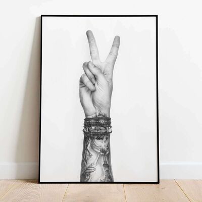 Peace Hand Tattooed Poster (42 x 59.4cm)