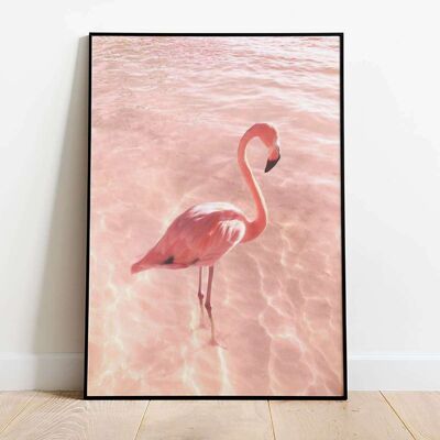 Pink Flamingo Love Poster (42 x 59.4cm)