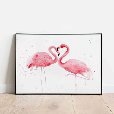 Pink Flamingos Home Decor Poster (42 x 59.4cm)
