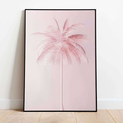 Pink Palm Tropical Poster (42 x 59.4cm)