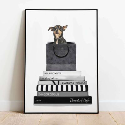 Pinscher Dog Terrier Animal Poster (50 x 70 cm)