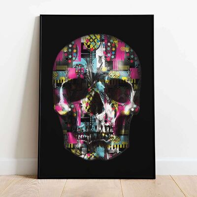 Pop Pineapple Skull Poster (61 x 91 cm)