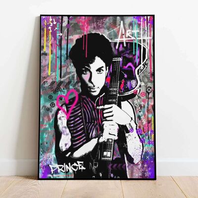 Purple Rain Music Pop Graffiti Poster (50 x 70 cm)