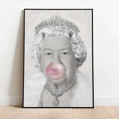 Queen Bubblegum Pink Poster (61 x 91 cm)