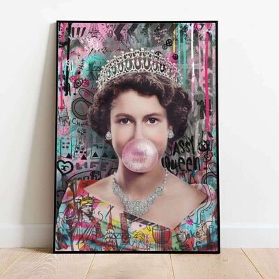 Queen Elizabeth Young Pop Art Poster (50 x 70 cm)