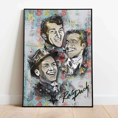 Rat Pack Pop Graffiti Poster (42 x 59.4cm)