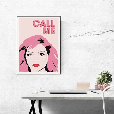 DEBBIE HARRY INSPIRED "CALL ME" STAMPA D'ARTE