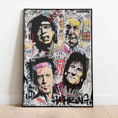 Rolling Stones Music Pop Graffiti Poster (42 x 59.4cm)