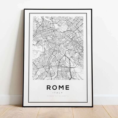 Rome City Map Poster (42 x 59.4cm)