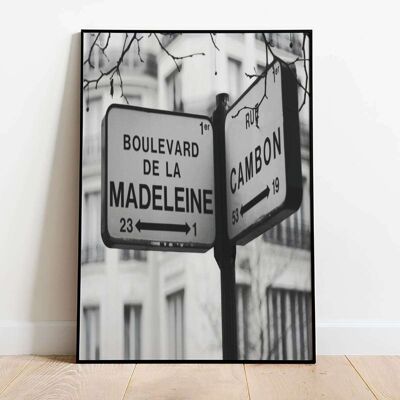 Rue Cambon Street Sign City Poster (42 x 59.4cm)