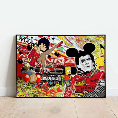 Senna Pop Graffiti Poster (50 x 70 cm)